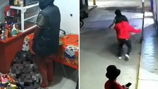 Indigente golpea a niño en pizzería de Oaxaca y su padre da golpiza al agresor. Indigente golpea a niño en pizzería de Oaxaca y su padre da golpiza al agresor.