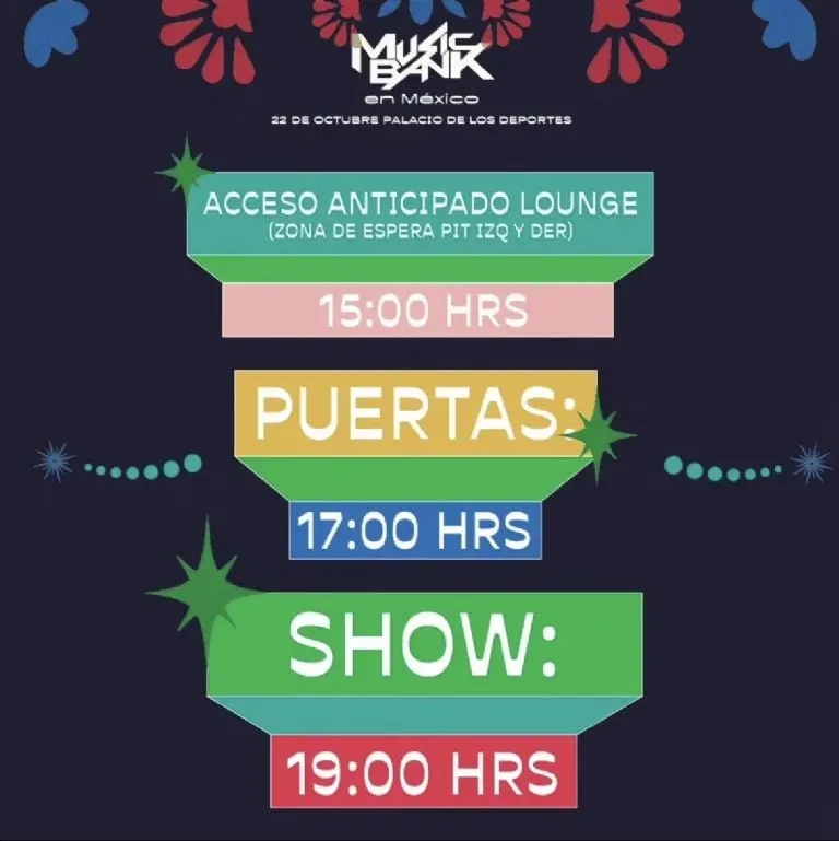 Music Bank México 2023: Line up, horarios y guía completa del evento Créditos: Ocesa Kpop