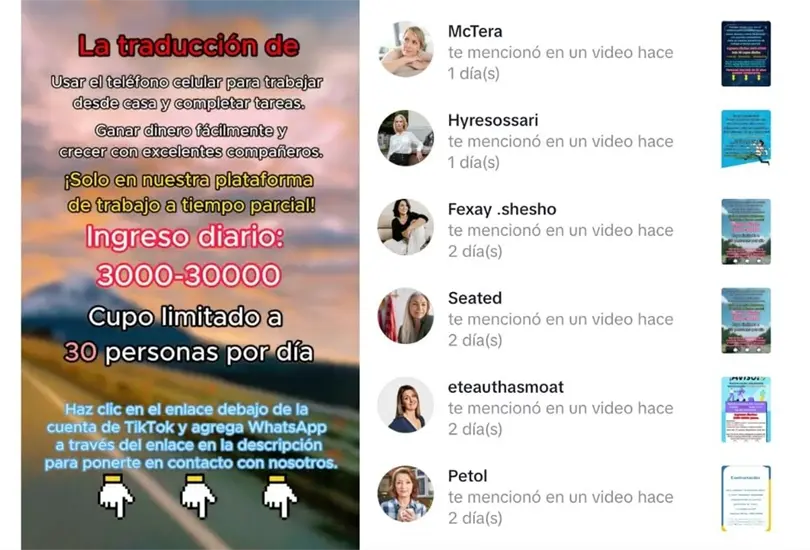 Alerta en TikTok: Nueva estafa Montalikes ofrece empleo falso para robar datos personales 