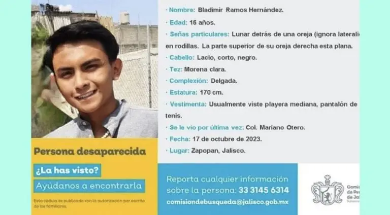 Desaparición de un joven en Zapopan mientras buscaba empleo Créditos: FB FUNDEJ