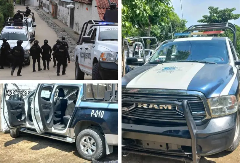 13 polic&iacute;as, incluida una mujer, fueron masacrados en Coyuca de Ben&iacute;tez, Guerreo.