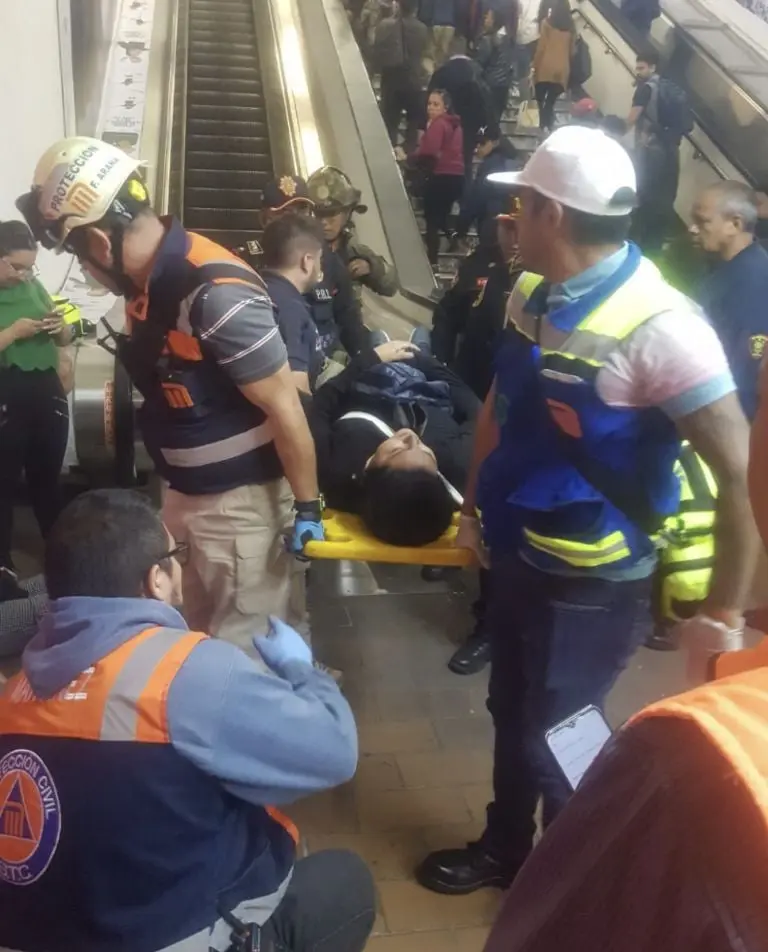 Metro CDMX: Falla en escaleras eléctricas de la estación Polanco deja 7 lesionados de gravedad. Foto: Especial