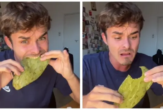 Español prueba un nopal Español prueba un nopal