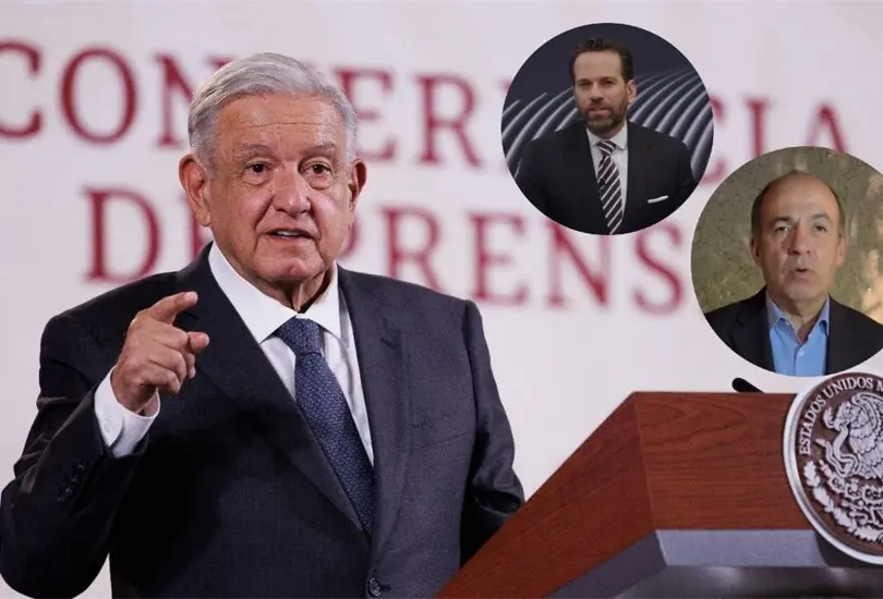 AMLO responde a críticas de Calderón y Loret. AMLO responde a críticas de Calderón y Loret.