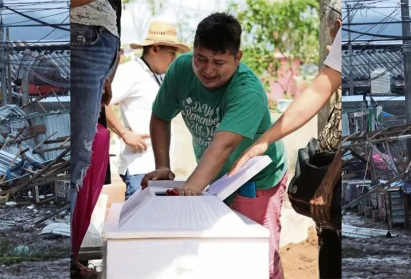 Ya no lo pude salvar: Isa&iacute;as muri&oacute; sepultado por el lodo junto a otros tres ni&ntilde;os, el drama crece en Acapulco 