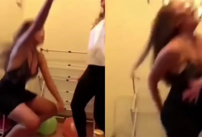 Una joven sufri&oacute; un aparatoso accidente al enterrarse un tubo bailando reguet&oacute;n