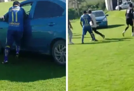 Un individuo que se encontraba bajo los efecto del alcohol intentó atropellar a los jugadores que se encontraban en un campo de fútbol ubicado en la comunidad de Atlixco, en Puebla