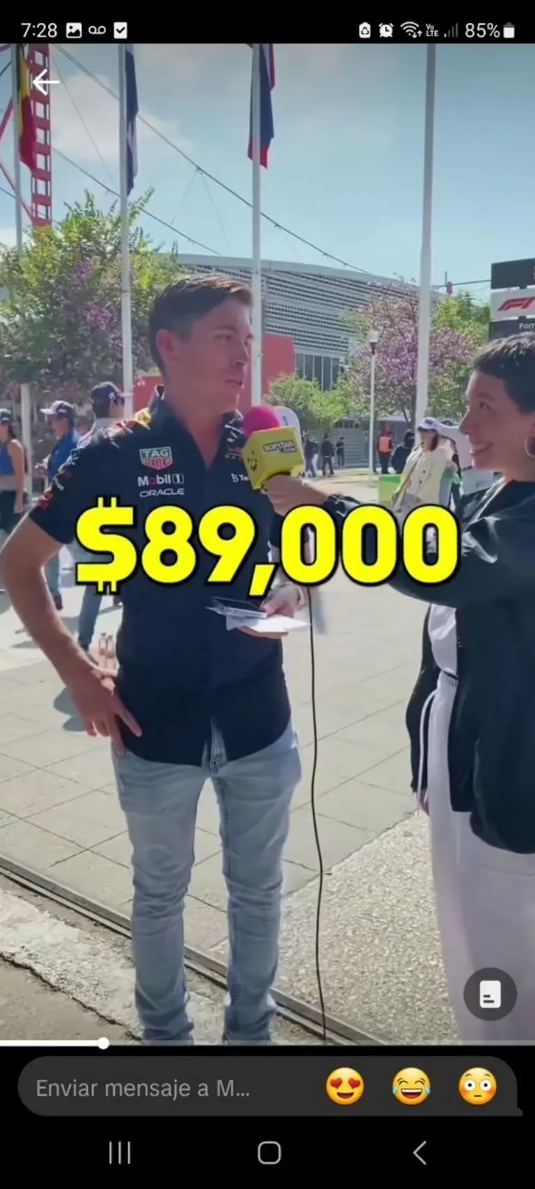 Mexicanos gastan más de 100 mil pesos para ver a Checo Pérez - Tomada de video