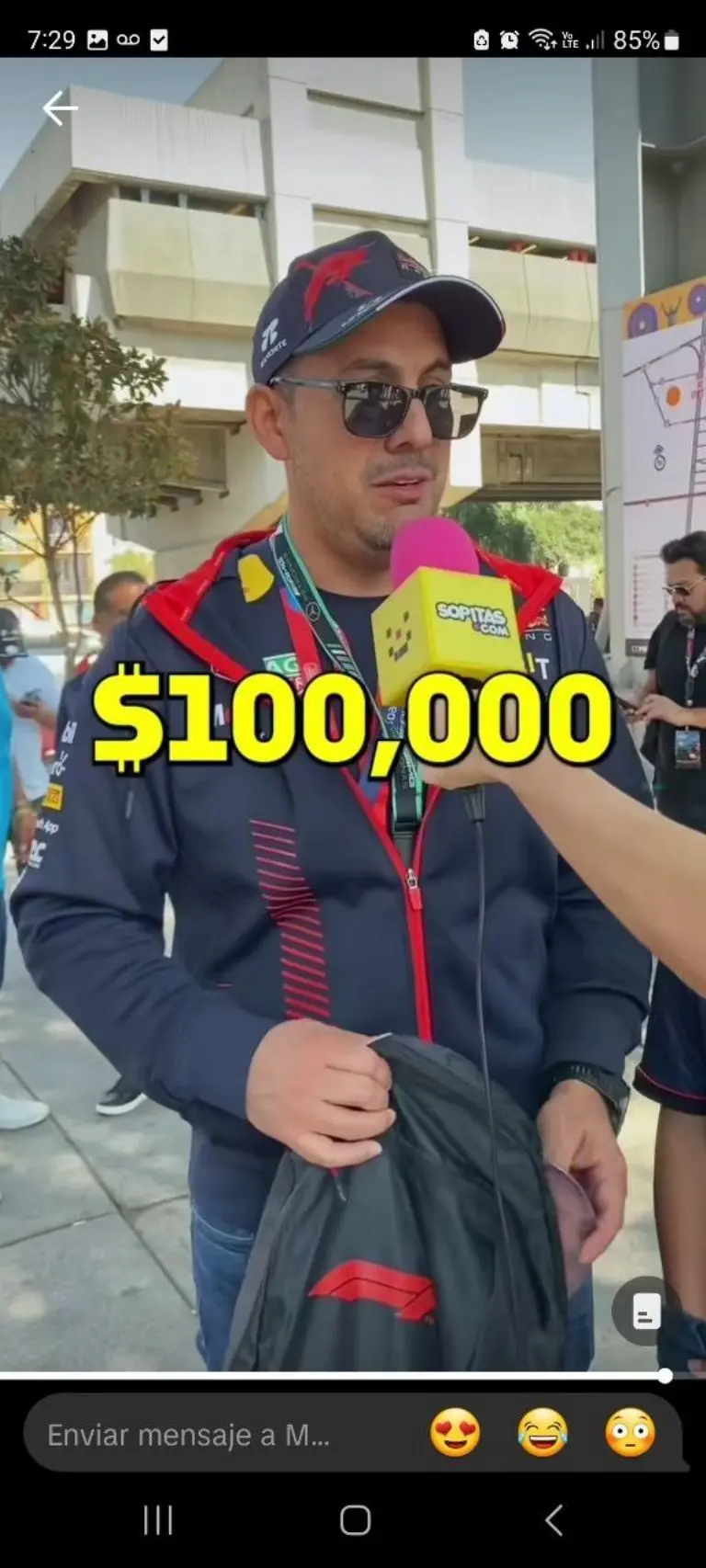 Mexicanos gastan más de 100 mil pesos para ver a Checo Pérez - Tomada de video
