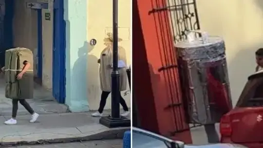 Ni&ntilde;os enternecen las redes con sus disfraces de tamalitos. 