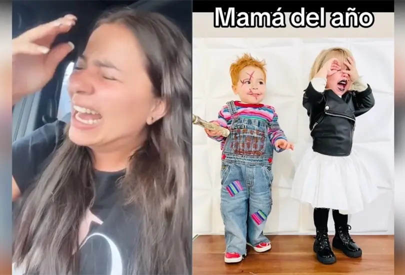 &iexcl;La mam&aacute; del a&ntilde;o! Madre manda a sus hijos disfrazados de Halloween pero era del Medio Ambiente 
