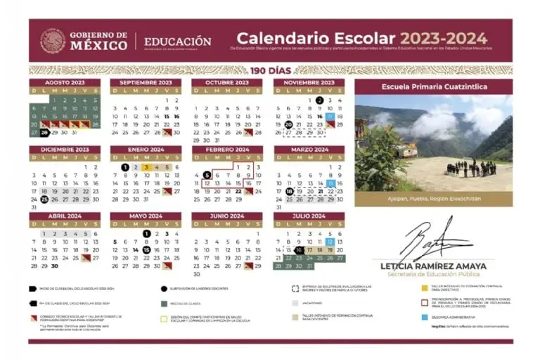 Calendario de la SEP 2023-2024: Juntas de consejo técnico