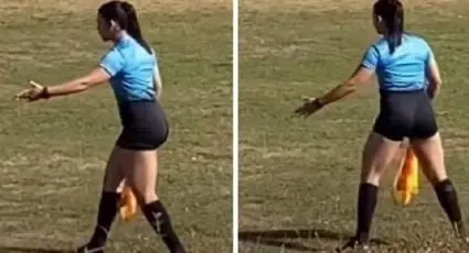 &Aacute;rbitra se vuelve viral por escultura figura.
