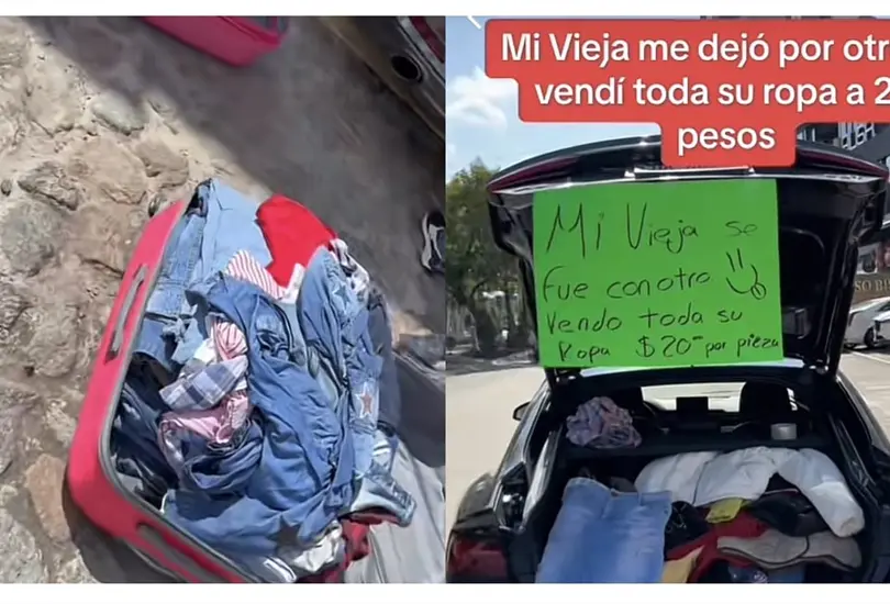 Vende la ropa de su ex a 20 pesos porque le fue infiel con su hermano Vende la ropa de su ex a 20 pesos porque le fue infiel con su hermano