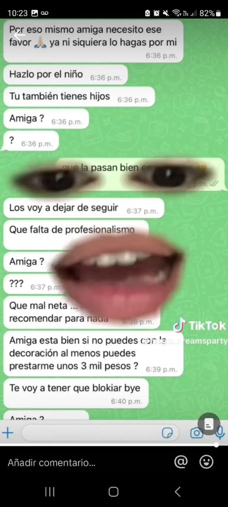 Emprendedora exhibe a amiga