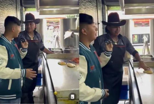 Un taquero se hizo viral en redes sociales luego de que confesara ganar hasta 70 mil pesos al mes con su puesto de tacos, 