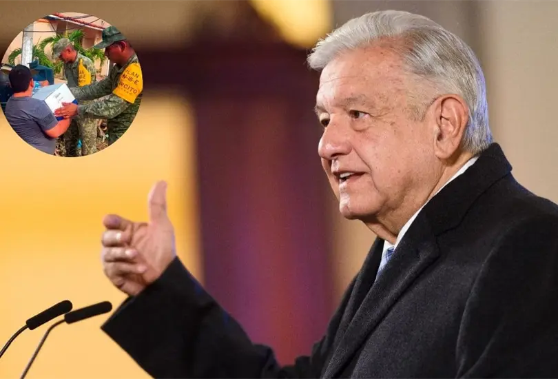 El presidente tambi&eacute;n dijo que se entregar&aacute; una despensa semanal a las familias. 
