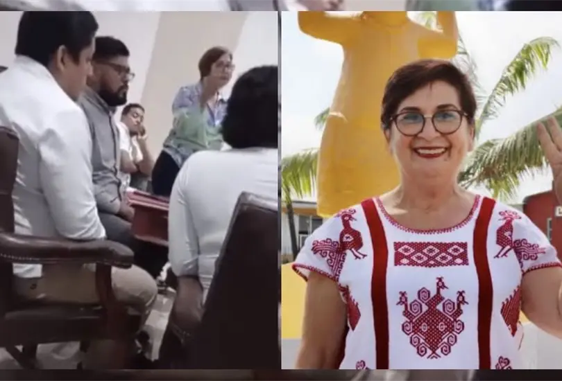 La diputada se expresó duramente con los asistentes a la reunión que encabezaba. La diputada se expresó duramente con los asistentes a la reunión que encabezaba.