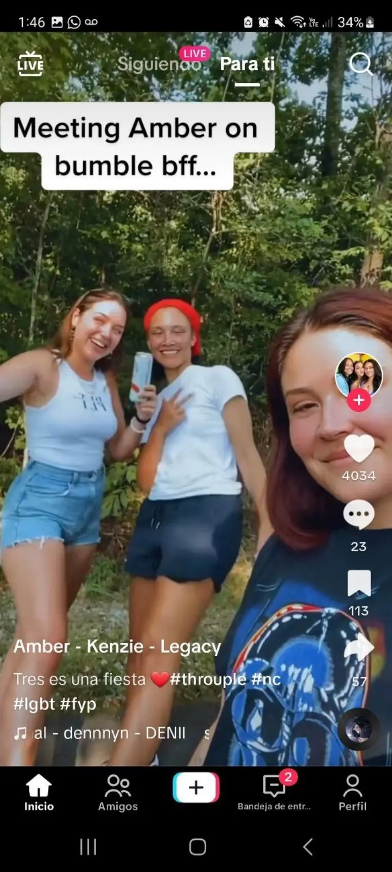 Mujeres presumen relación poliamorosa triple - Tomada de video