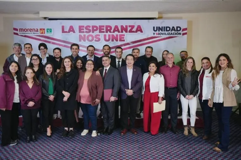 Los aspirantes de Morena que buscaban gobernar la CDMX. Foto: X (Morena Sí).