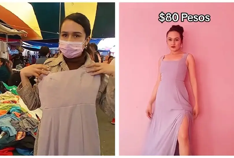 Joven encuentra un vestido de Alexander McQueen en la paca Joven encuentra un vestido de Alexander McQueen en la paca