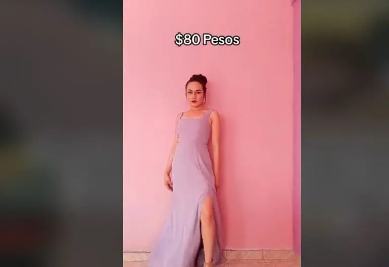 Vestido Alexander McQueen en la paca (TikTok)