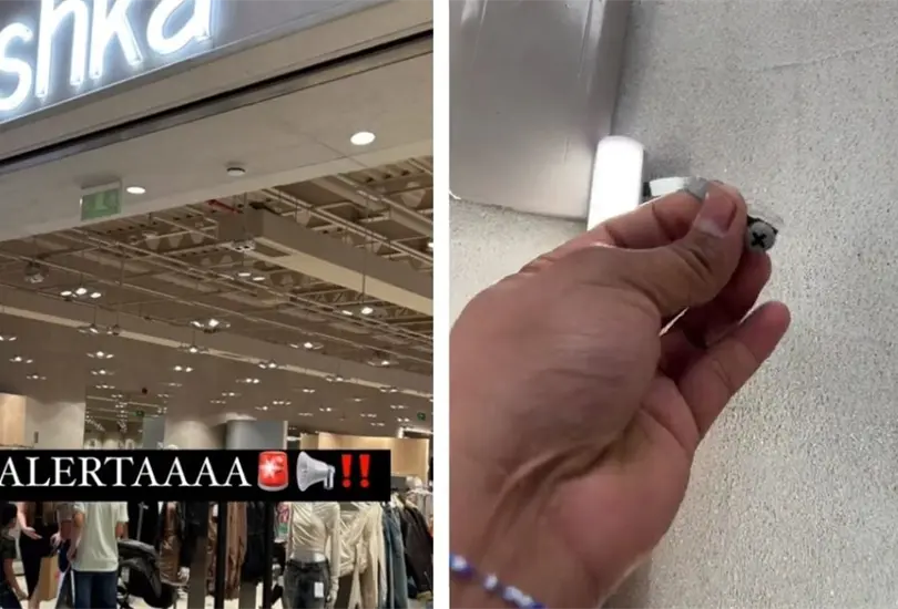 Clienta encuentra c&aacute;mara en los probadores