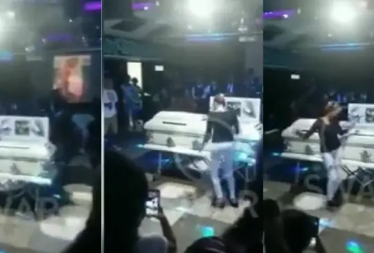 Este funeral en plena discoteca generó controversia en redes sociales.