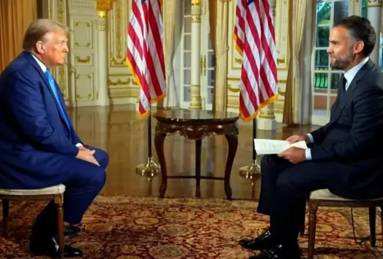 Donald Trump en entrevista con Televisa.