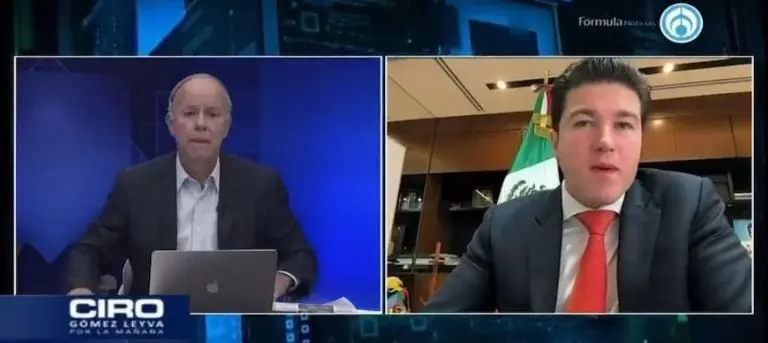 Samuel García con Ciro Gómez Leyva. Foto: especial.