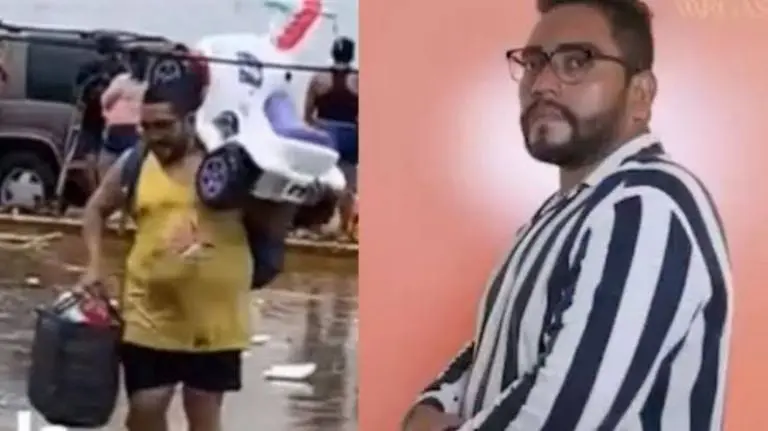 Escándalo en Acapulco: Captan al secretario privado de la Alcaldesa en saqueos tras el huracán