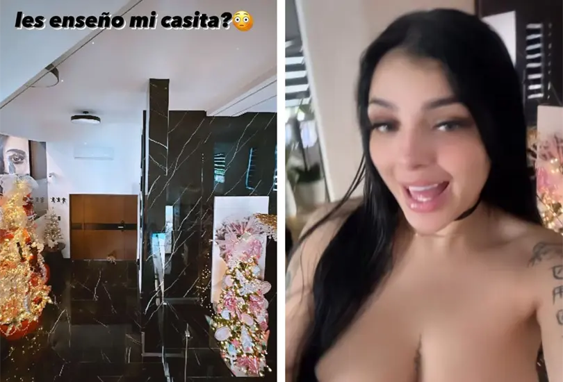 Karely Ruiz mostr&oacute; el interior de su casa.