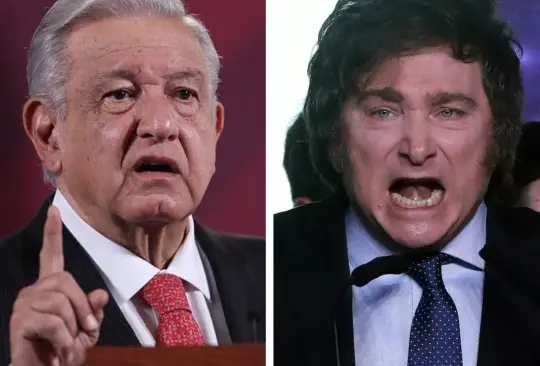 AMLO responde a insultos de Javier Milei, nuevo presidente de Argentina. 