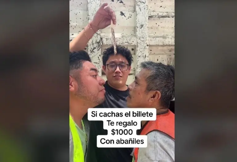 Albañiles pierden reto viral (TikTok)