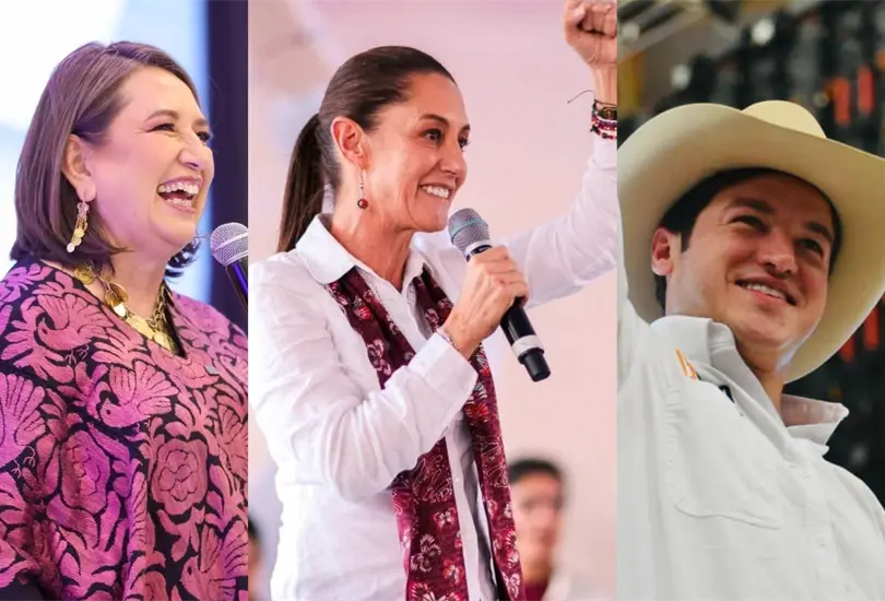 Sheinbaum encabeza intenci&oacute;n de voto seguida de X&oacute;chitil G&aacute;lvez; Samuel Garc&iacute;a tiene 8% seg&uacute;n encuesta
