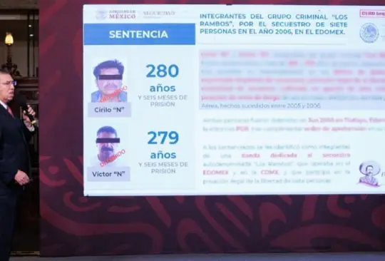 Sentencian a 280 años de prisión a hombre en México. 