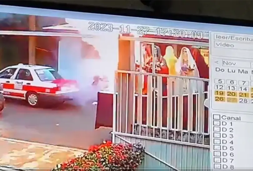 Las personas asistentes al festejo a la Santa Muerte en Catemaco, Veracruz, no imaginaban que esto terminar&iacute;a en tragedia a causa de una explosi&oacute;n.