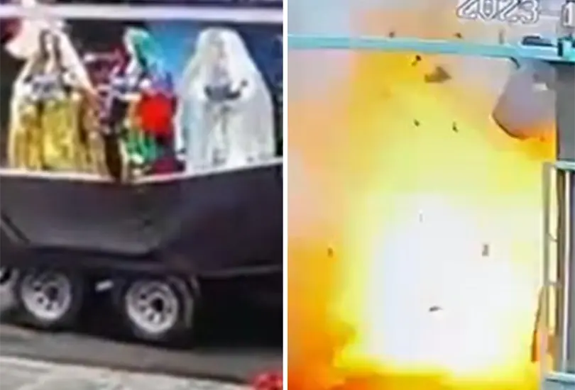 Cuadro por cuadro de la explosi&oacute;n en Catemaco.