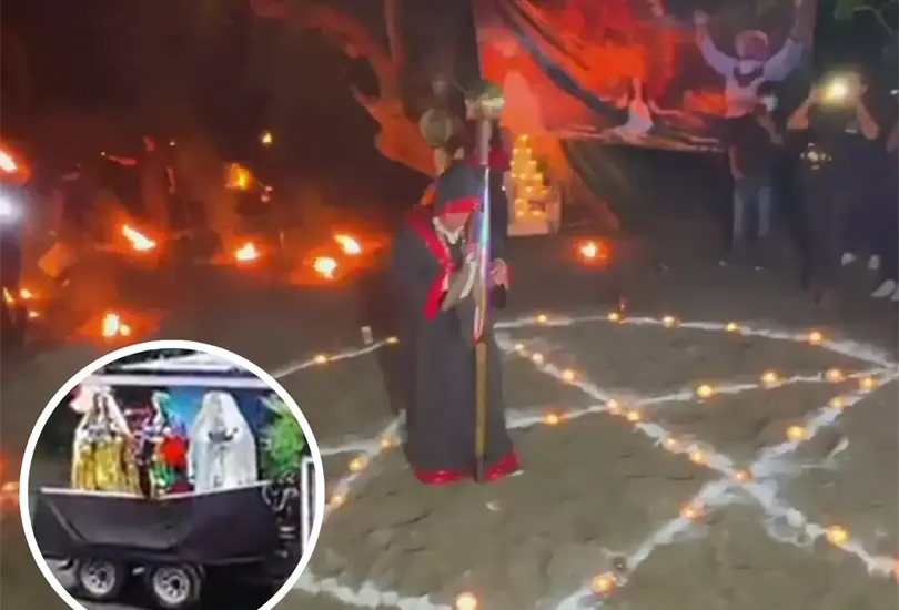 Catemaco vivi&oacute; una tragedia en la fiesta de la Santa Muerte.