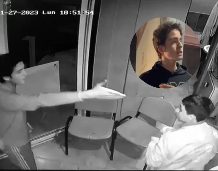 &iexcl;Indignante! Joven agrede a empleado de seguridad en zona residencial de Puebla. 