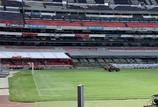 El palco del Estadio Azteca que será rifado. 