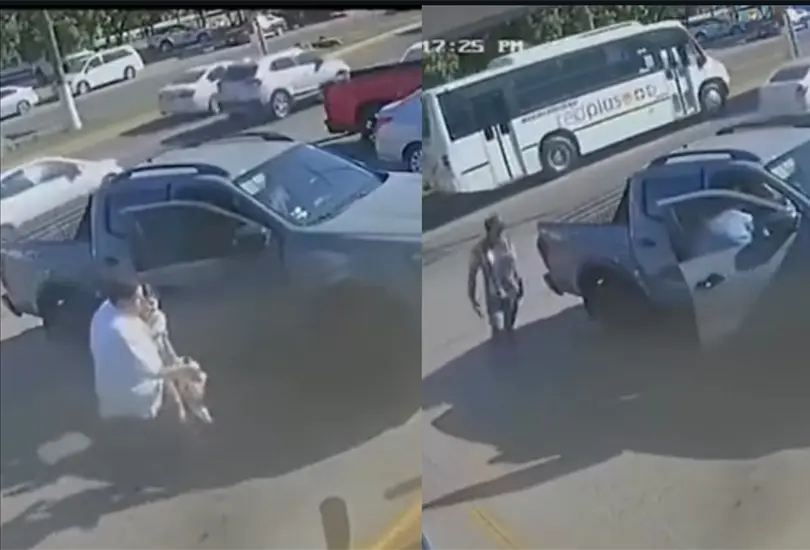 Indigna impactante robo de camioneta con niños a plena luz del día en Culiacán Indigna impactante robo de camioneta con niños a plena luz del día en Culiacán