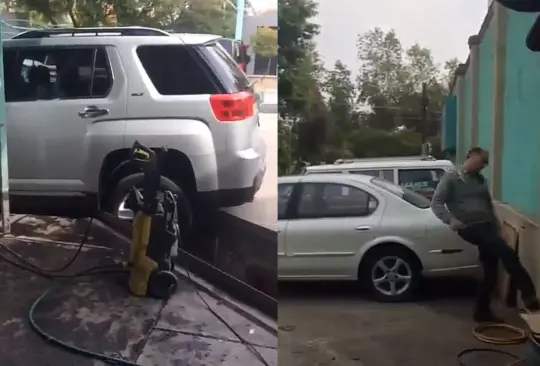 Señor hace berrinche en autolavado por un accidente con su camioneta y se vuelve viral Señor hace berrinche en autolavado por un accidente con su camioneta y se vuelve viral