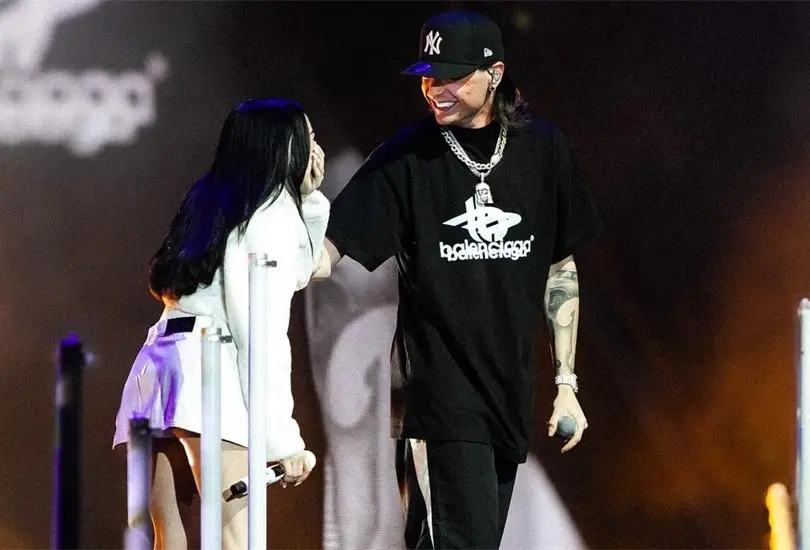 El video del beso de Peso Pluma y Nicki Nicole se viralizó. El video del beso de Peso Pluma y Nicki Nicole se viralizó.