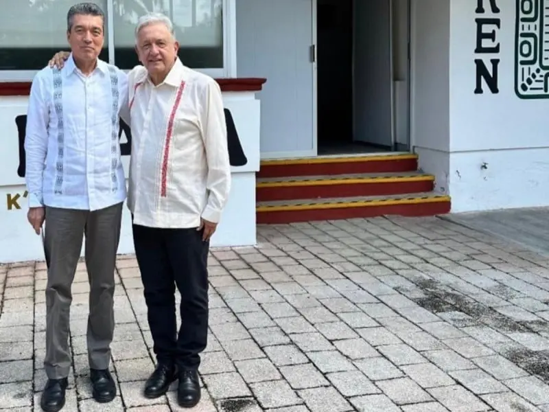 Rutilio Escand&oacute;n refrend&oacute; el compromiso de Chiapas de sumar esfuerzos para que el Tren Maya avance. 