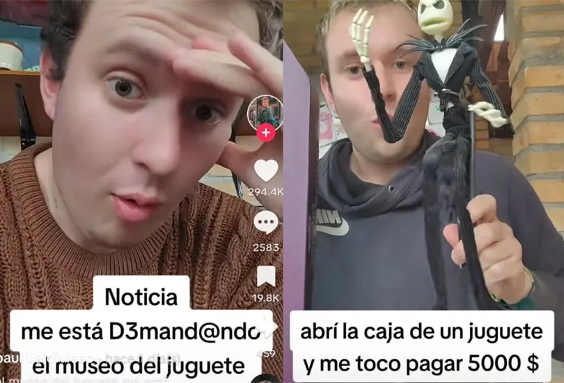 Un creador de contenido asegura que el Museo del Juguete busca demandarlo y prohibirle la entrada de por vida a sus instalaciones y otros museos luego de que éste abriera una pieza de colección del personaje Jack Skellington Un creador de contenido asegura que el Museo del Juguete busca demandarlo y prohibirle la entrada de por vida a sus instalaciones y otros museos luego de que éste abriera una pieza de colección del personaje Jack Skellington