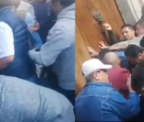 ‘Veme cómo estoy de quebrada’: difunden riña entre personal de Palacio Nacional y Caravana de Acapulco