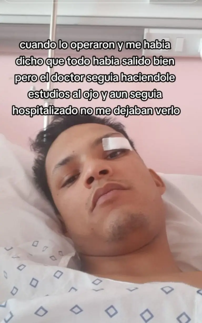 Hombre termina con gusano en el ojo - Tomada de video