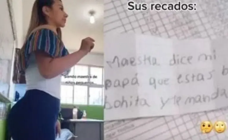 Papá trata de conquistar a maestra (TikTok)
