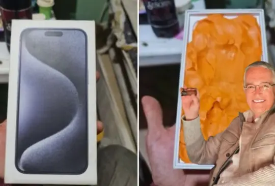 Ricardo Salinas Pliego se burla de usuario que compró Iphone 15 en Mercado Libre recibió plastilina naranja. 